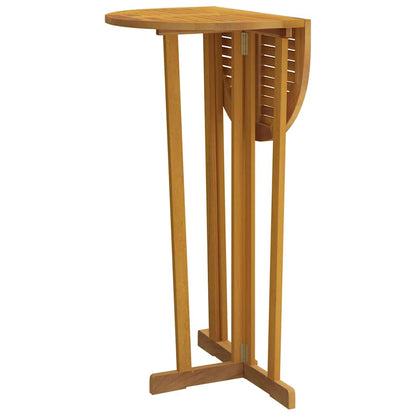 vidaXL Folding Bar Table 90x65x105 cm Solid Wood Teak - Brown