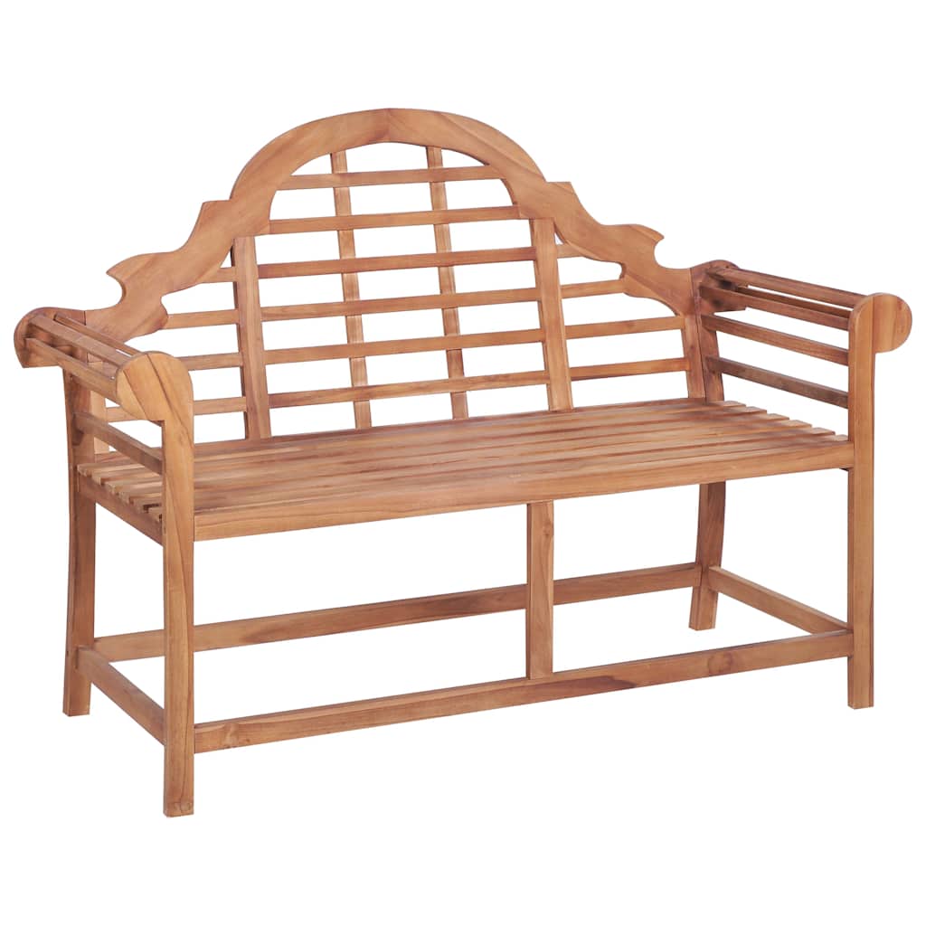 vidaXL Garden Bench 127x58.5x92.5 cm Solid Wood Teak - Brown