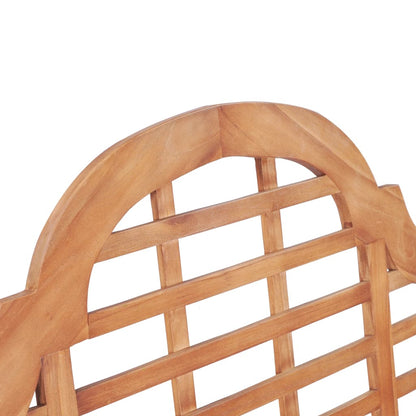 vidaXL Garden Bench 127x58.5x92.5 cm Solid Wood Teak - Brown