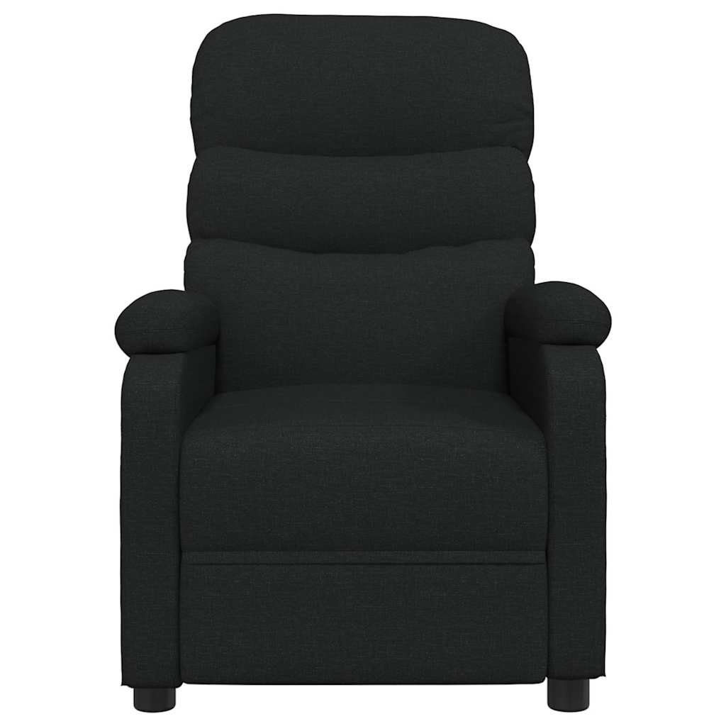 vidaXL Recliner Chair Black Fabric - 66273