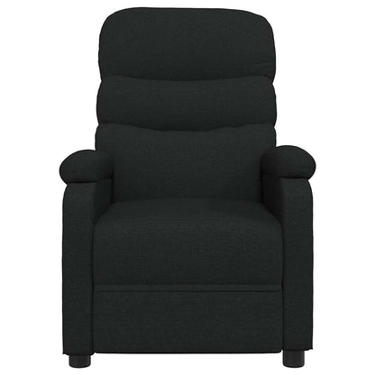 vidaXL Recliner Chair Black Fabric - 66273
