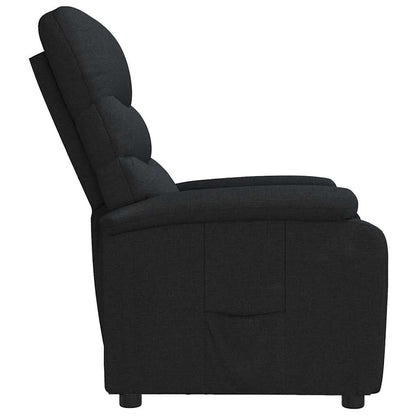vidaXL Recliner Chair Black Fabric - 66273