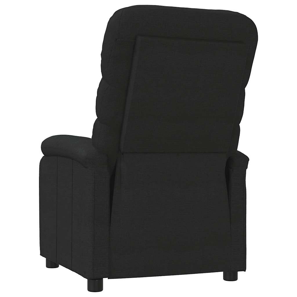 vidaXL Recliner Chair Black Fabric - 66273