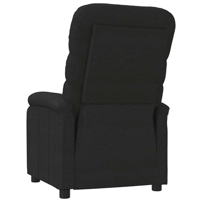 vidaXL Recliner Chair Black Fabric - 66273