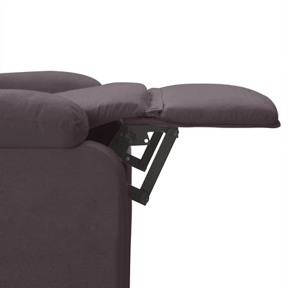 vidaXL Recliner Chair Dark Brown Fabric - 66274