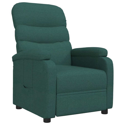 vidaXL Recliner Chair Dark Green Fabric - 66281