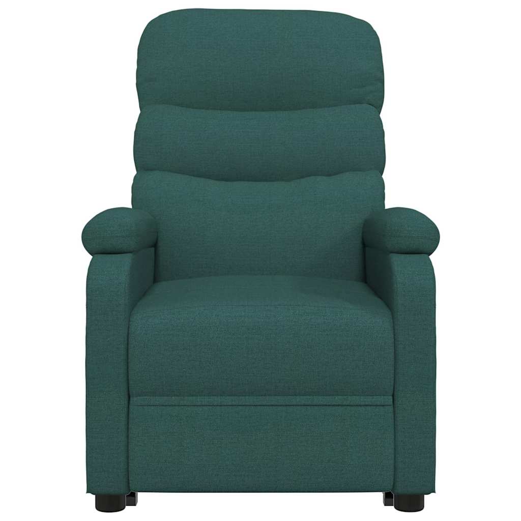 vidaXL Recliner Chair Dark Green Fabric - 66281