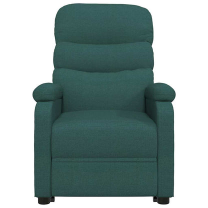 vidaXL Recliner Chair Dark Green Fabric - 66281