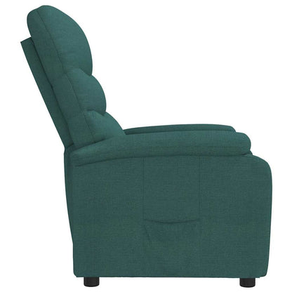vidaXL Recliner Chair Dark Green Fabric - 66281