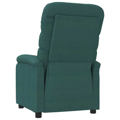 vidaXL Recliner Chair Dark Green Fabric - 66281