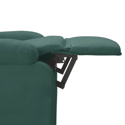 vidaXL Recliner Chair Dark Green Fabric - 66281