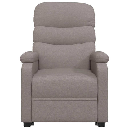 vidaXL Recliner Chair Taupe Fabric - 66292