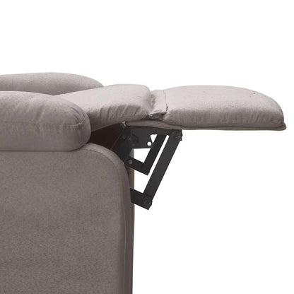 vidaXL Recliner Chair Taupe Fabric - 66292