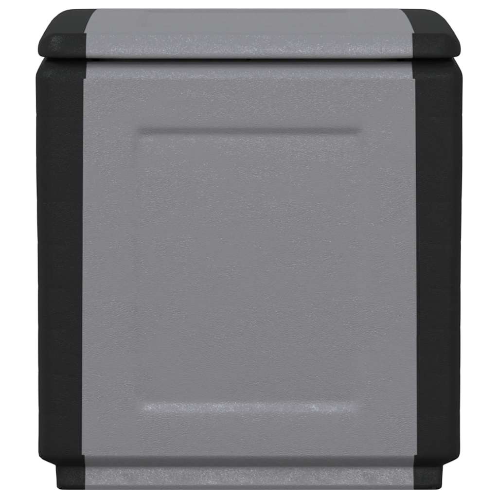 vidaXL Garden Storage Box 54x53x57 cm 130 L Dark Grey and Black