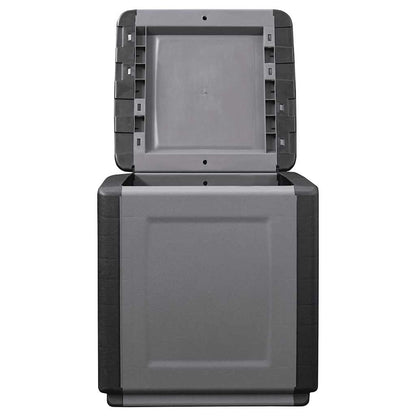 vidaXL Garden Storage Box 54x53x57 cm 130 L Dark Grey and Black