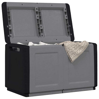 vidaXL Garden Storage Box 96x53x57 cm 230 L Dark Grey and Black