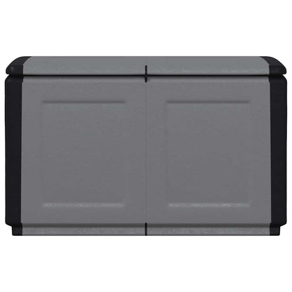 vidaXL Garden Storage Box 96x53x57 cm 230 L Dark Grey and Black