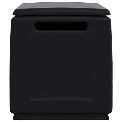 vidaXL Garden Storage Box 96x53x57 cm 230 L Dark Grey and Black