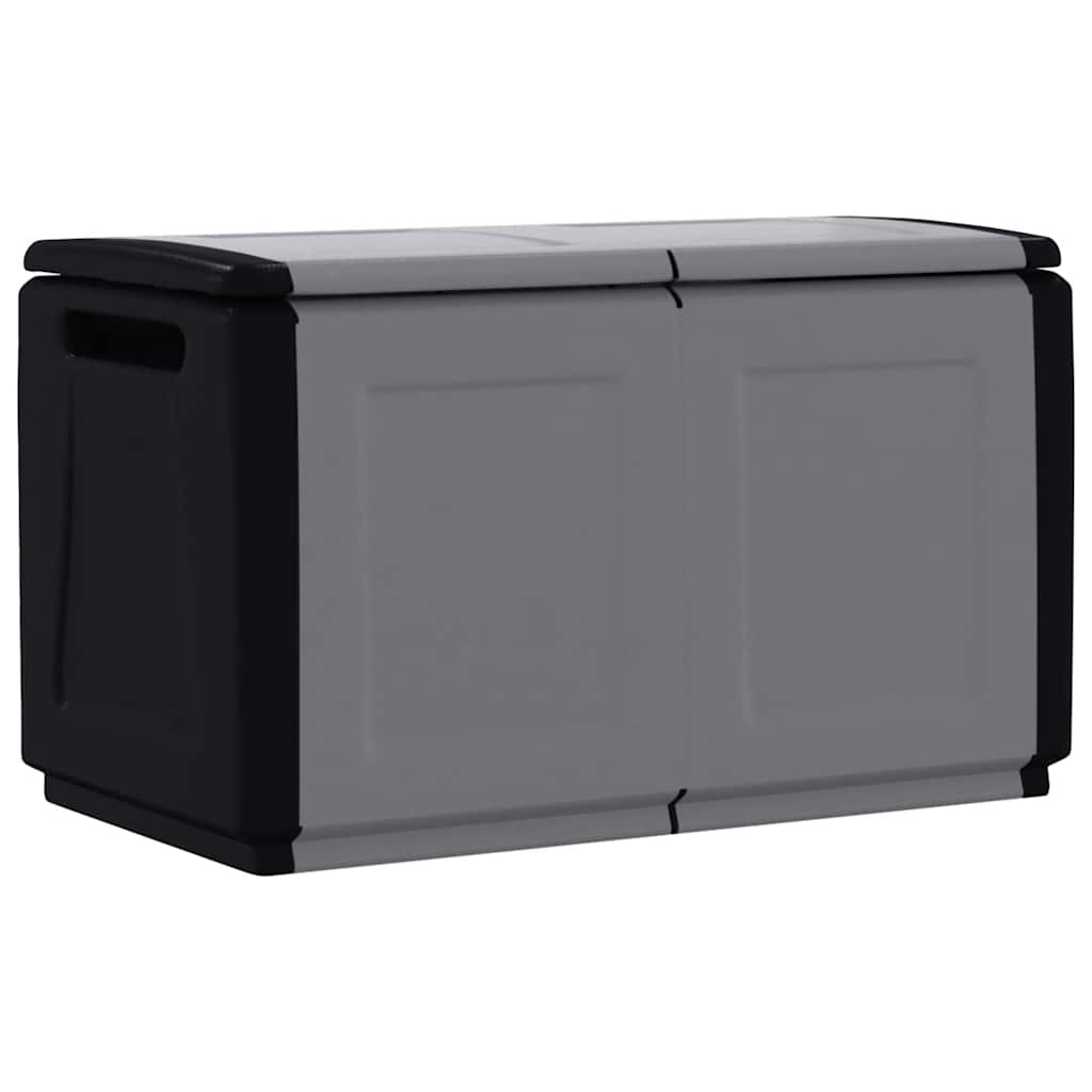 vidaXL Garden Storage Box 96x53x57 cm 230 L Dark Grey and Black