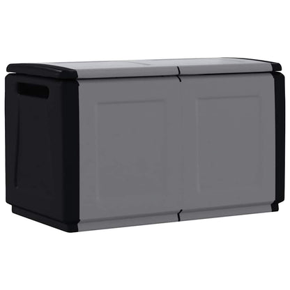 vidaXL Garden Storage Box 96x53x57 cm 230 L Dark Grey and Black