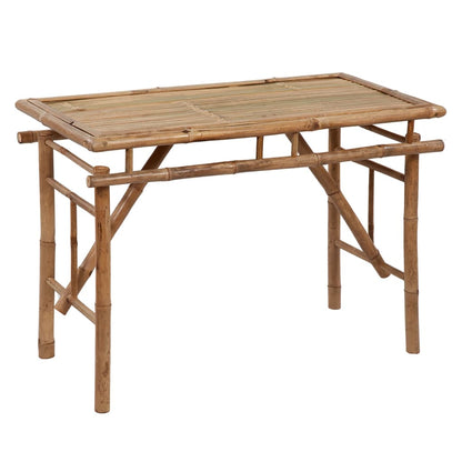 vidaXL Folding Garden Table 115x50x75 cm Bamboo - Brown