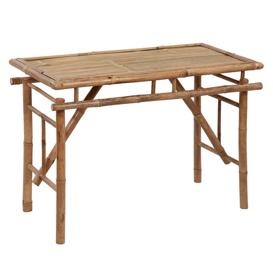 vidaXL Folding Garden Table 115x50x75 cm Bamboo - Brown