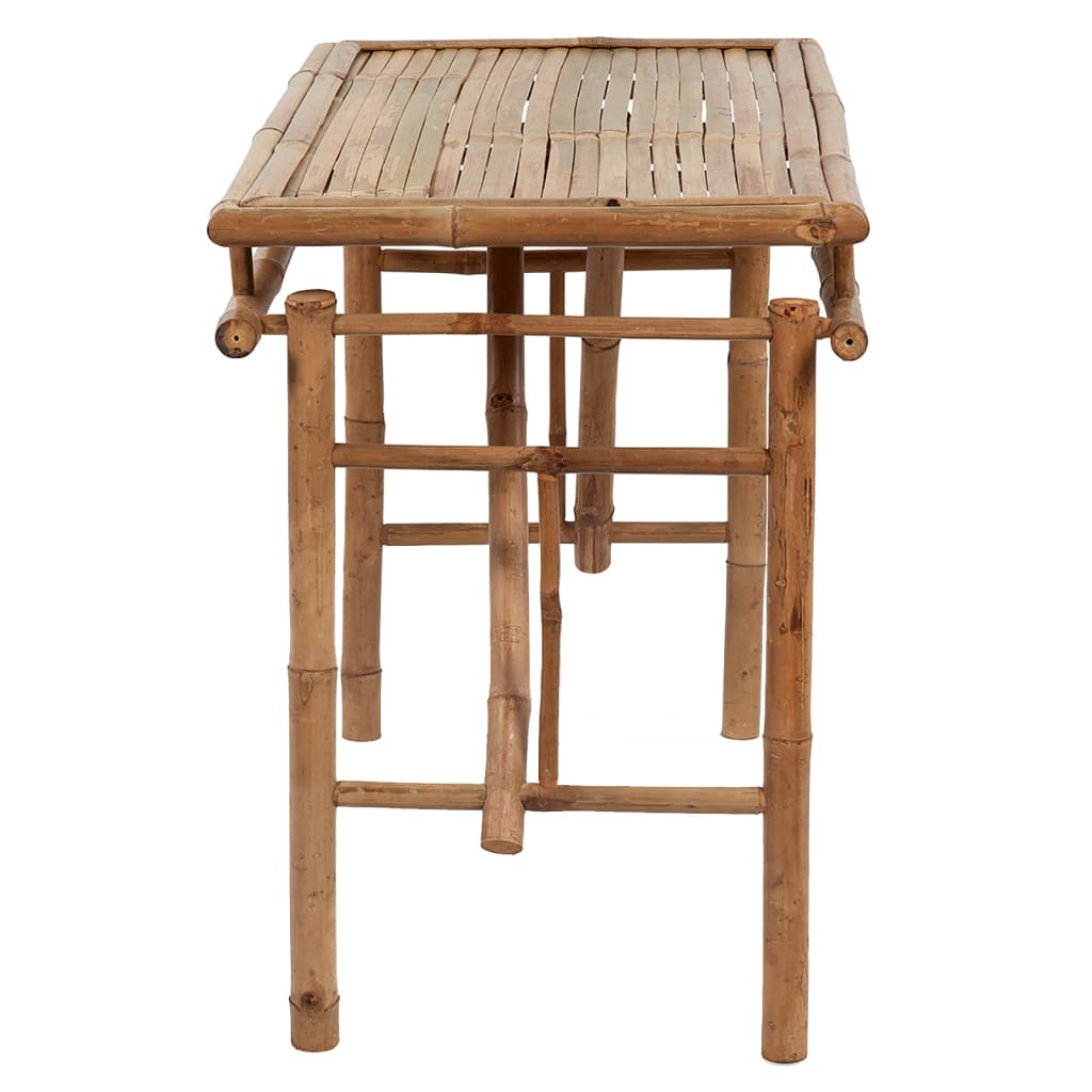 vidaXL Folding Garden Table 115x50x75 cm Bamboo - Brown