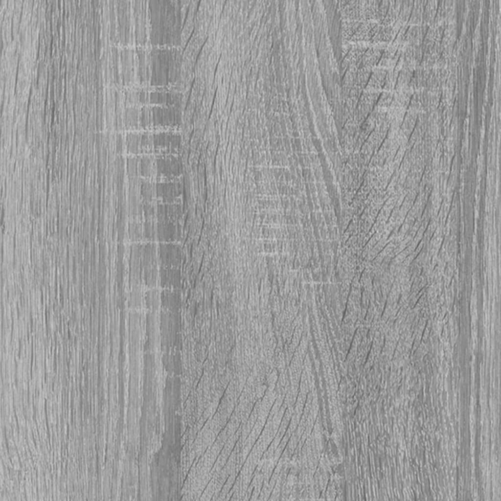 vidaXL Staircase Bookcase Grey Sonoma 107 cm Engineered Wood - 104 x 29 x 107 cm