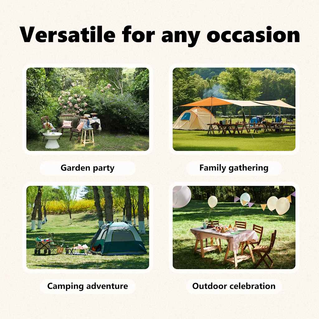vidaXL Folding Party Tent with Sidewalls Anthracite 3x6 m