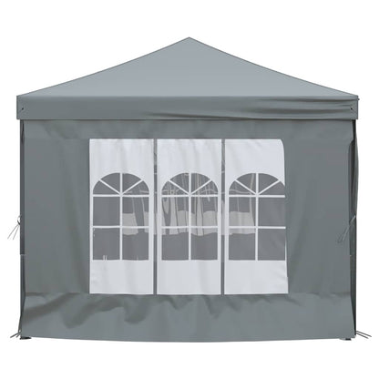 vidaXL Folding Party Tent with Sidewalls Anthracite 3x6 m