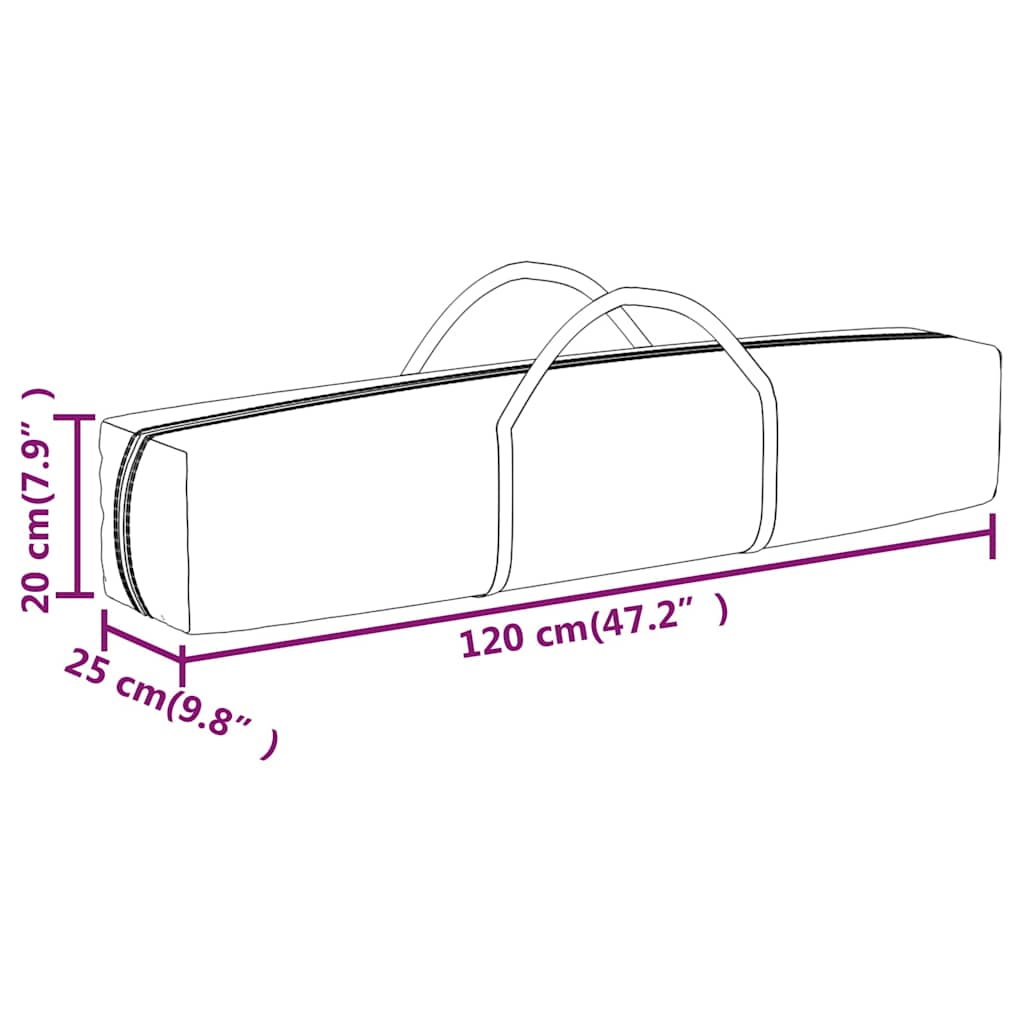 vidaXL Folding Party Tent with Sidewalls Anthracite 3x6 m
