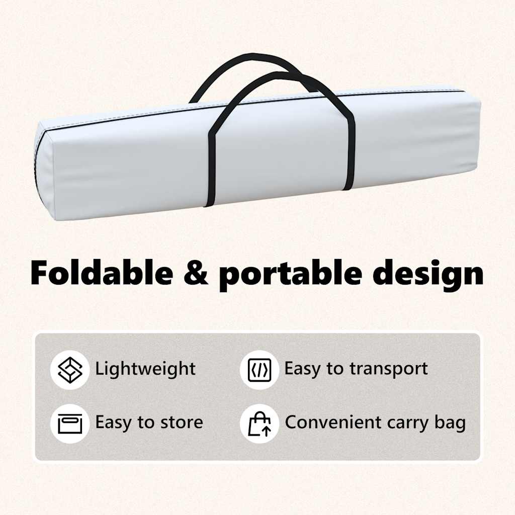 vidaXL Folding Party Tent with Sidewalls White 3x6 m