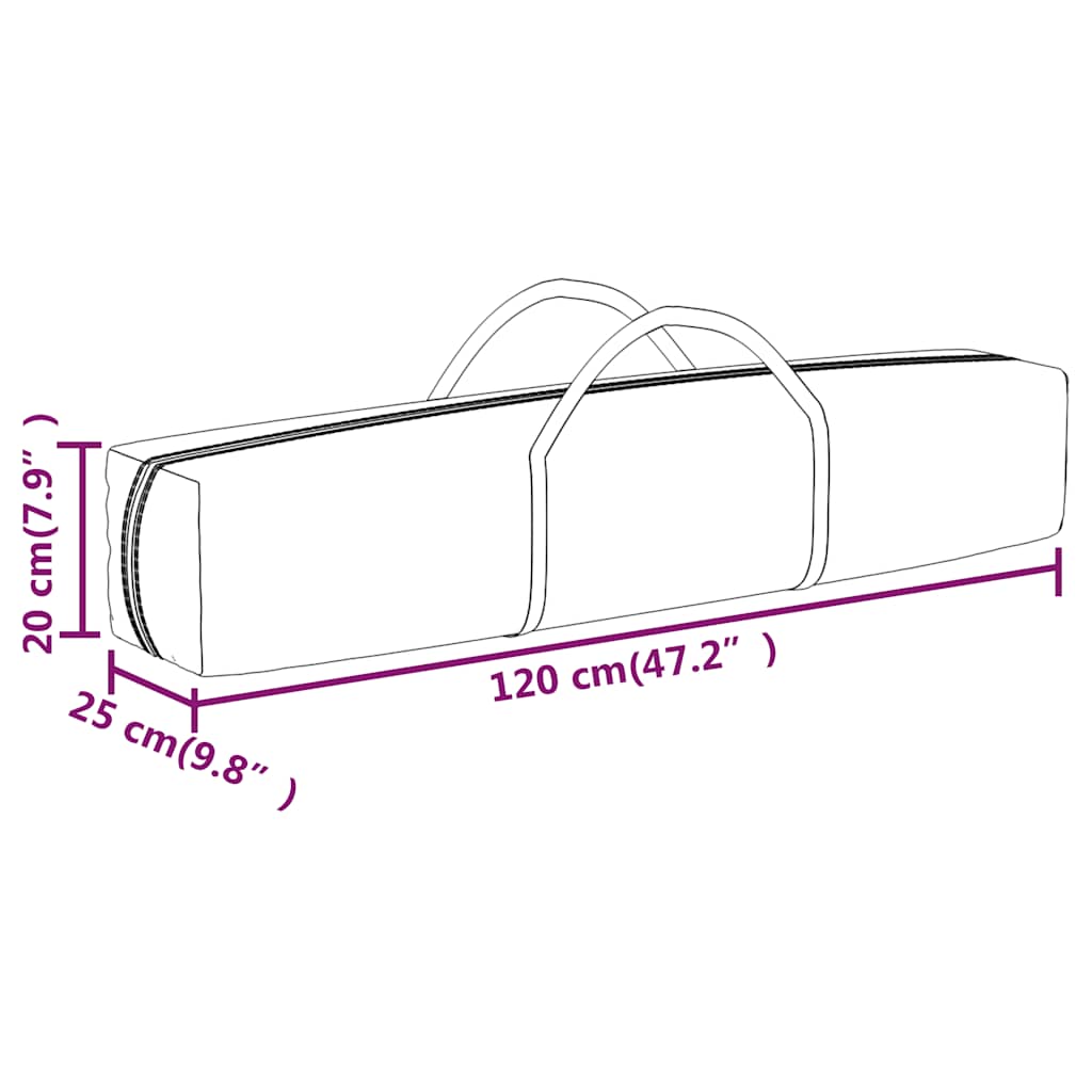 vidaXL Folding Party Tent with Sidewalls White 3x6 m