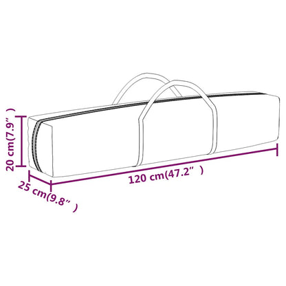 vidaXL Folding Party Tent with Sidewalls White 3x6 m