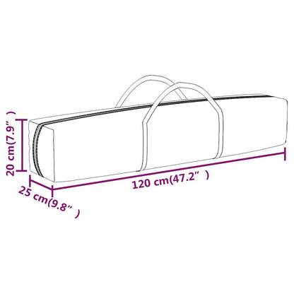vidaXL Folding Party Tent with Sidewalls Black 3x6 m