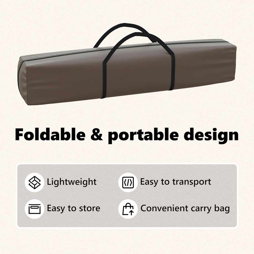 vidaXL Folding Party Tent with Sidewalls Taupe 3x6 m