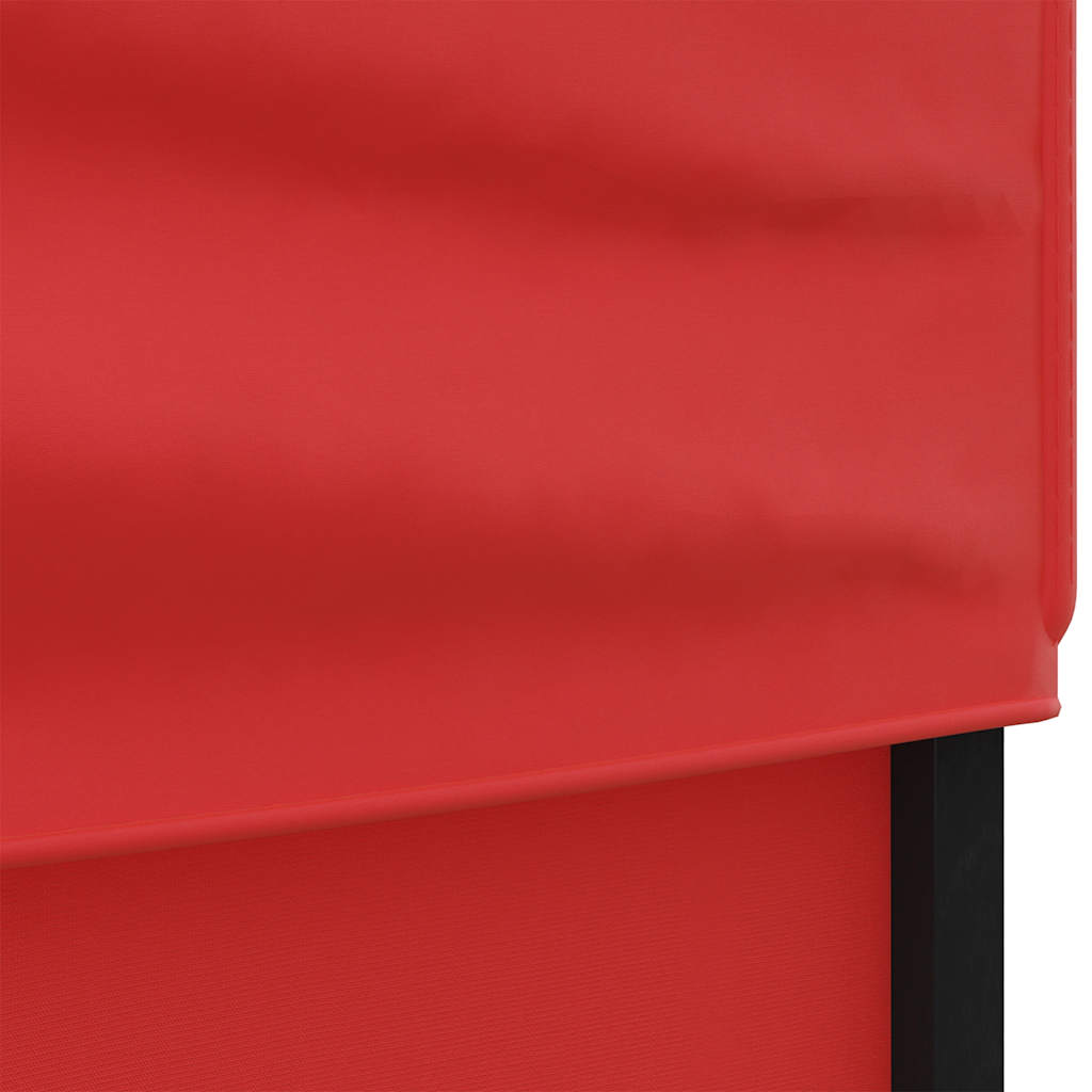vidaXL Folding Party Tent with Sidewalls Red 3x6 m