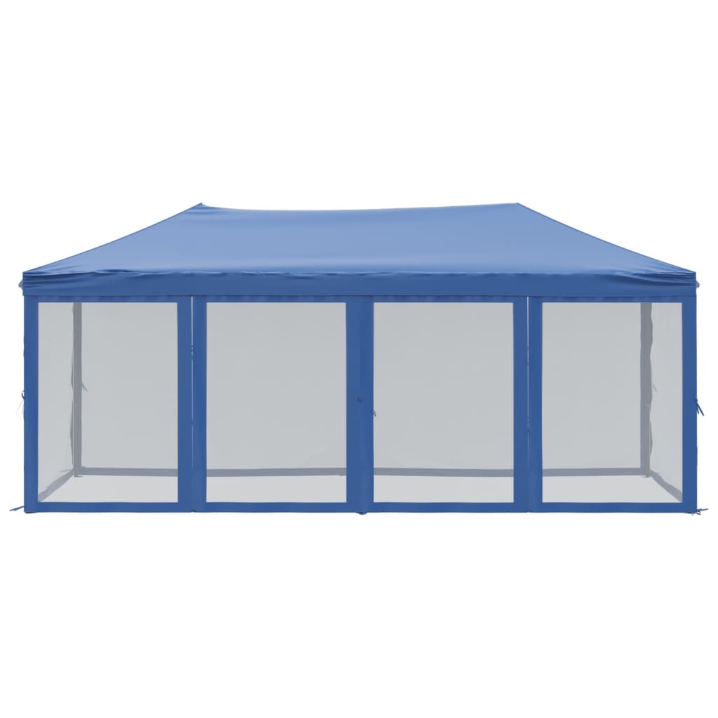 vidaXL Folding Party Tent with Sidewalls Blue 3x6 m - 12907