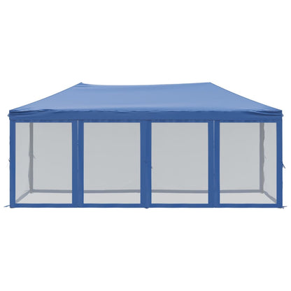 vidaXL Folding Party Tent with Sidewalls Blue 3x6 m - 12907