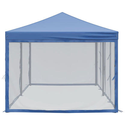 vidaXL Folding Party Tent with Sidewalls Blue 3x6 m - 12907