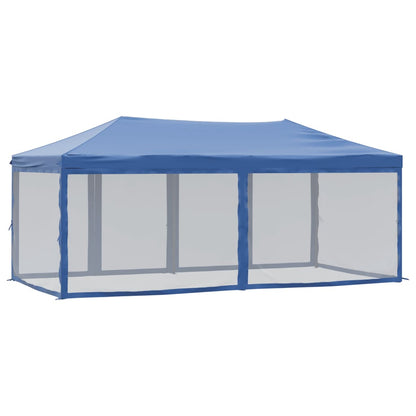 vidaXL Folding Party Tent with Sidewalls Blue 3x6 m - 12907
