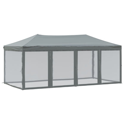 vidaXL Folding Party Tent with Sidewalls Anthracite 3x6 m - 12909