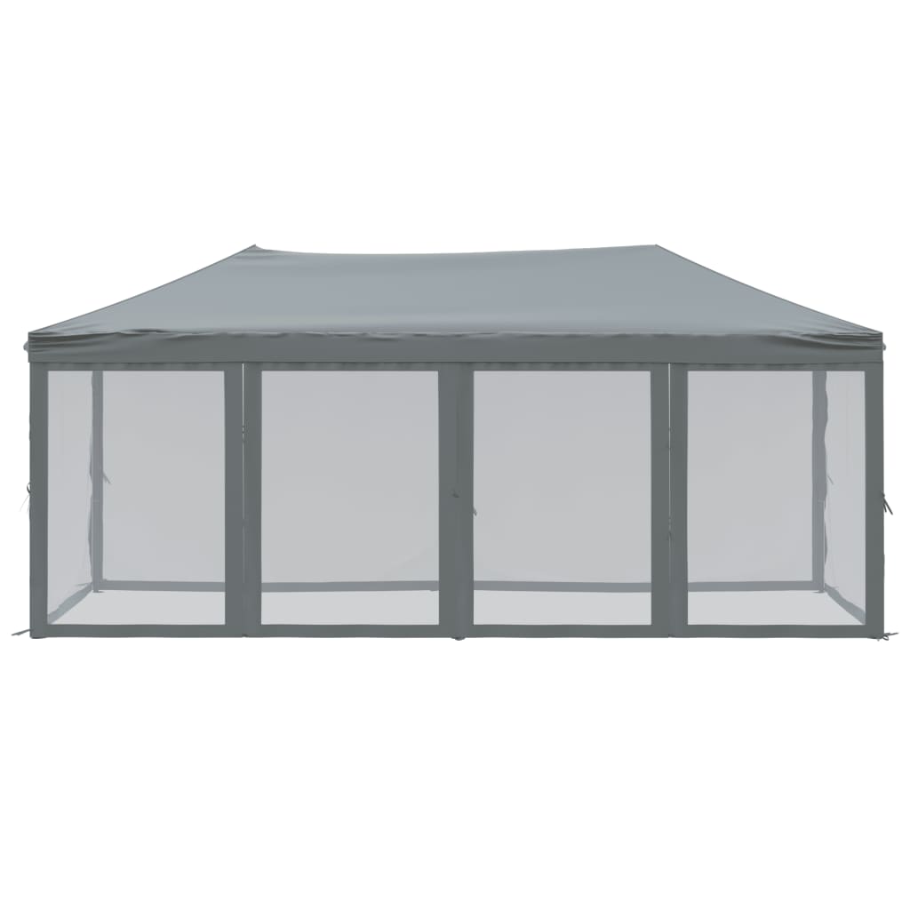 vidaXL Folding Party Tent with Sidewalls Anthracite 3x6 m - 12909