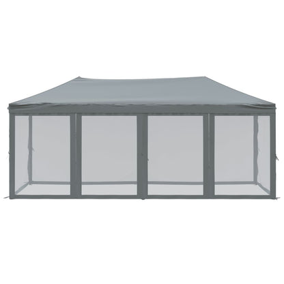 vidaXL Folding Party Tent with Sidewalls Anthracite 3x6 m - 12909