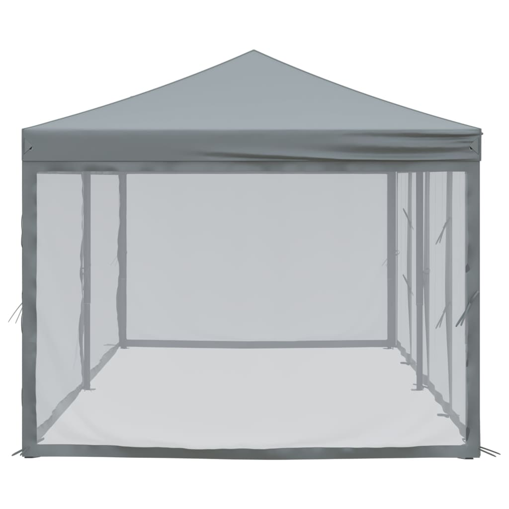 vidaXL Folding Party Tent with Sidewalls Anthracite 3x6 m - 12909