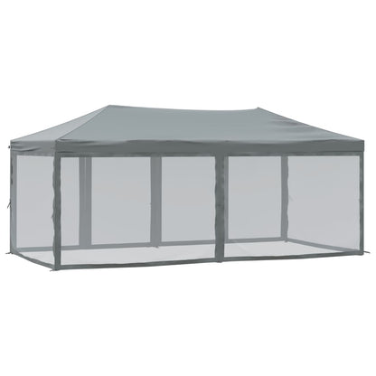 vidaXL Folding Party Tent with Sidewalls Anthracite 3x6 m - 12909