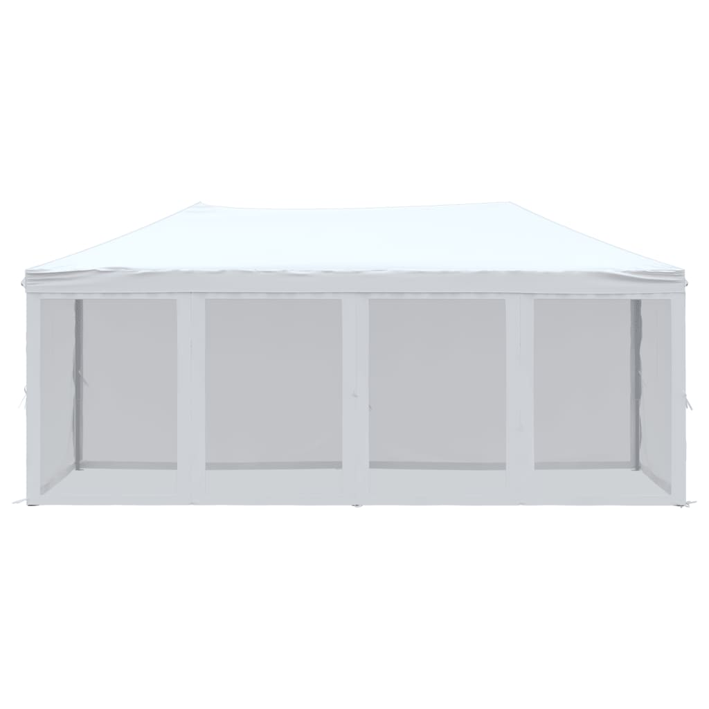 vidaXL Folding Party Tent with Sidewalls White 3x6 m - 12922