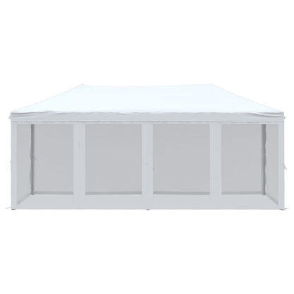 vidaXL Folding Party Tent with Sidewalls White 3x6 m - 12922