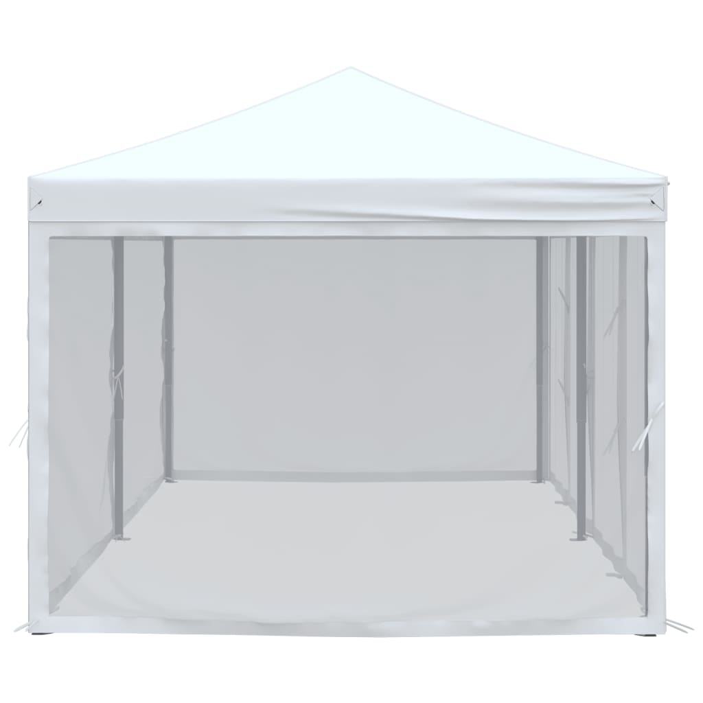 vidaXL Folding Party Tent with Sidewalls White 3x6 m - 12922