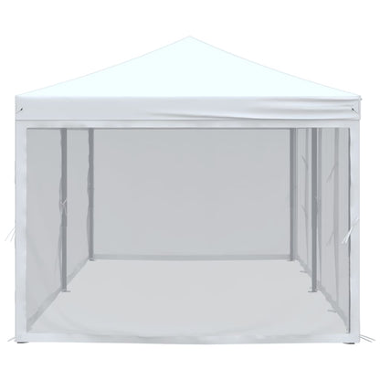 vidaXL Folding Party Tent with Sidewalls White 3x6 m - 12922